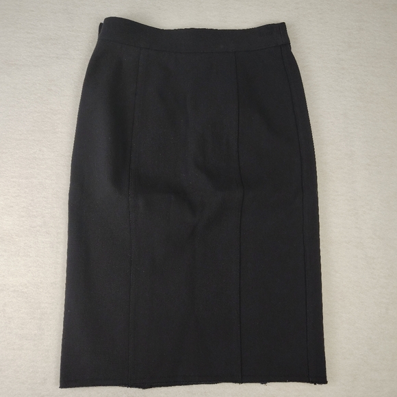 LANVIN Elegant Navy Pencil Skirt Size EU 40/ US Medium - Picture 3 of 7